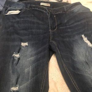 Plus size denim Capri size 18